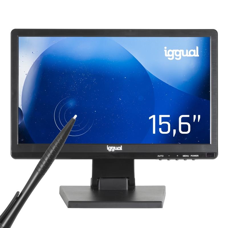 iggual MTL15CP Monitor POS 39,6 cm (15.6") 1600 x 900 pixels HD+ Ecrã táctil