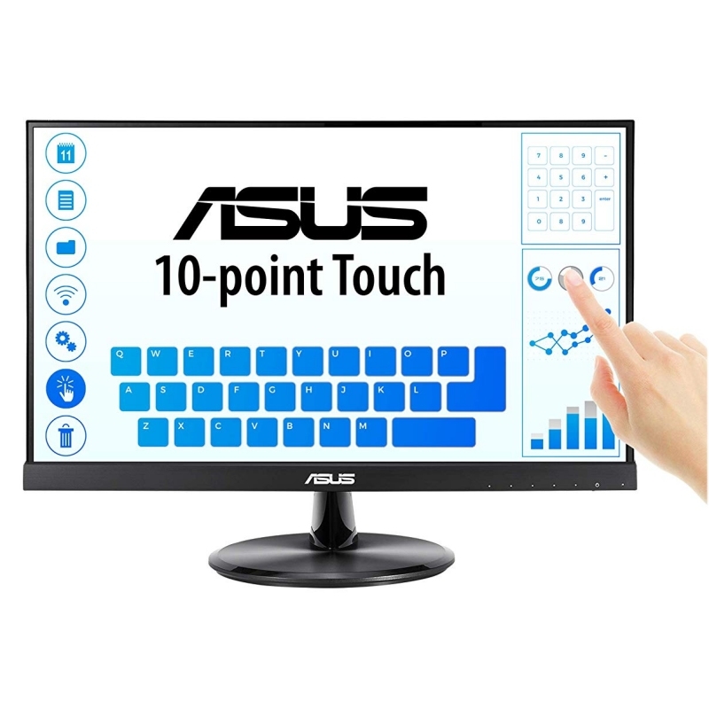 ASUS VT229H monitor de ecrã 54,6 cm (21.5") 1920 x 1080 pixels Full HD LED Ecrã táctil Preto