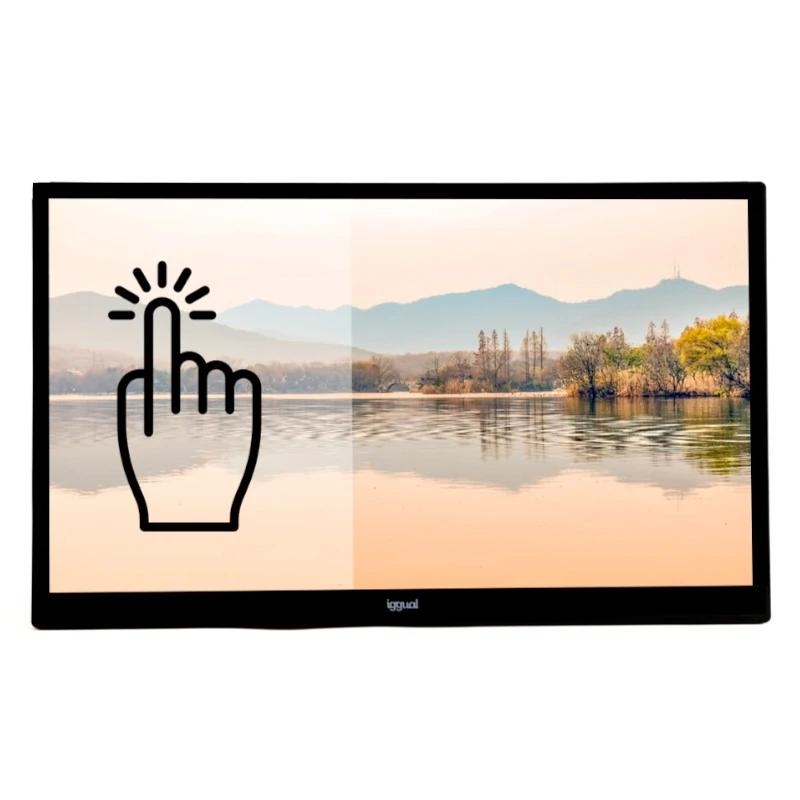 iggual MTL270HS monitor de ecrã 68,6 cm (27") 1920 x 1080 pixels Full HD LED Ecrã táctil Tampo de mesa Preto