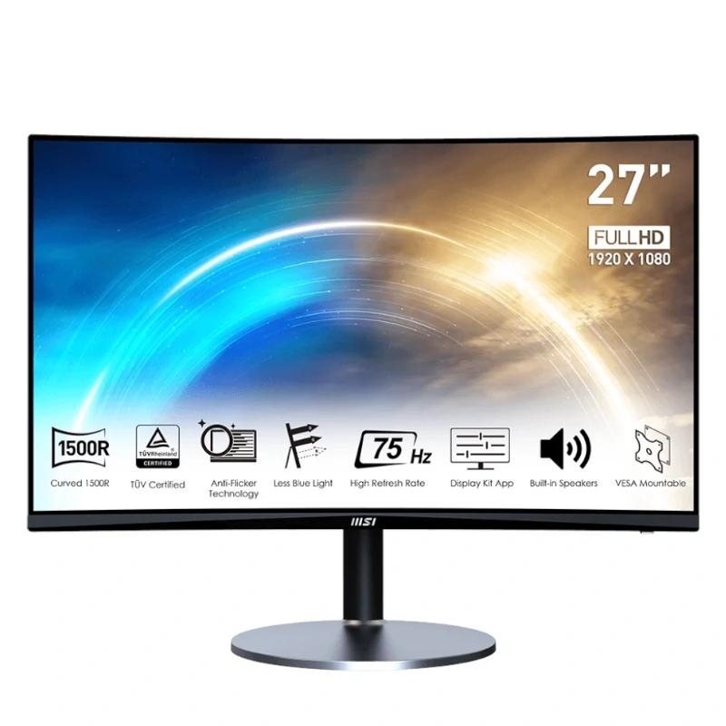 MSI Pro MP272C monitor de ecrã 68,6 cm (27") 1920 x 1080 pixels Full HD Preto