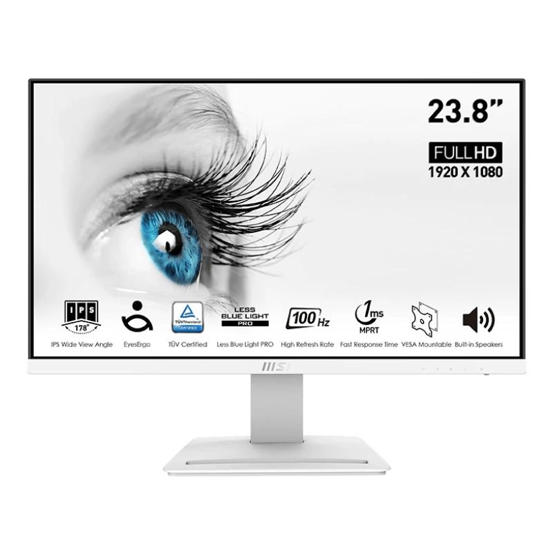 MSI Pro MP243XW monitor de ecrã 60,5 cm (23.8") 1920 x 1080 pixels Full HD Branco