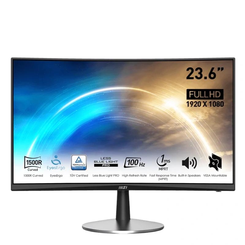 MSI Pro MP2422C monitor de ecrã 59,9 cm (23.6") 1920 x 1080 pixels Full HD Preto
