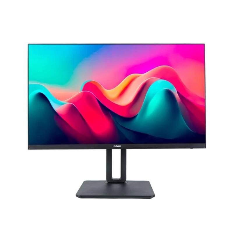 Nilox MONITOR 24" NXM24REG11 LED IPS FHD 5MS REGULABLE HDMI DP VGA MMDIA monitor de ecrã 61 cm (24") 1920 x 1080 pixels Full HD Preto