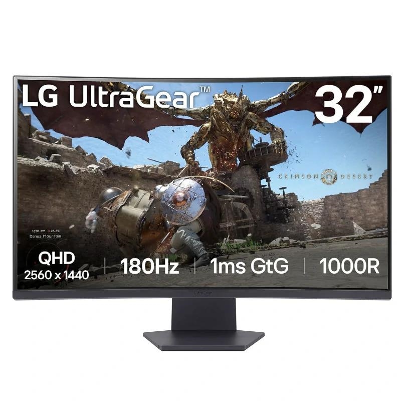 LG 32GS60QC-B monitor de ecrã 80 cm (31.5") 2560 x 1440 pixels Quad HD LCD Preto