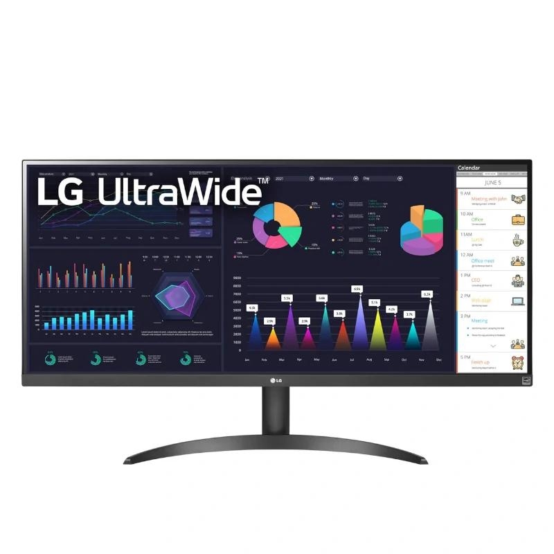 LG 34WQ500-B monitor de ecrã 86,4 cm (34") 2560 x 1080 pixels UltraWide Full HD LED Preto