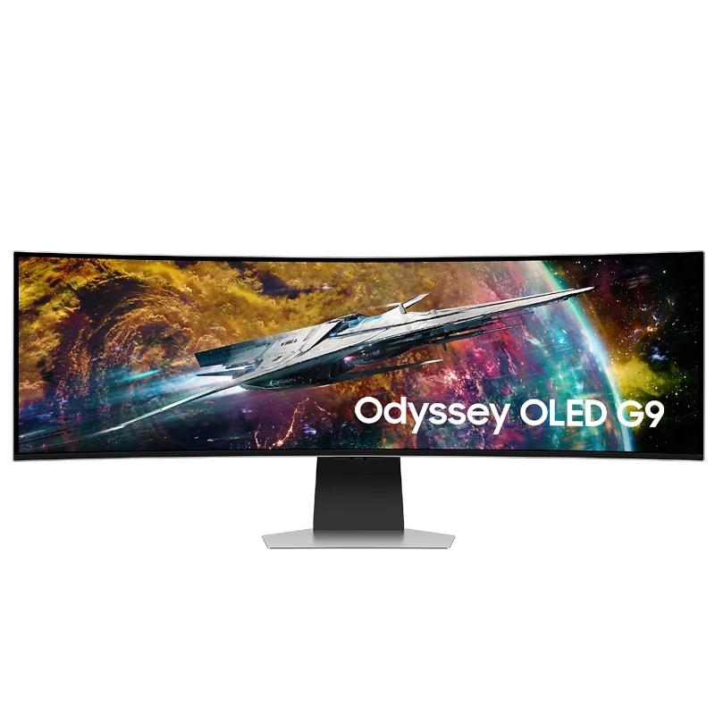 Samsung G95SC monitor de ecrã 124,5 cm (49") 5120 x 1440 pixels Dual QHD OLED Prateado