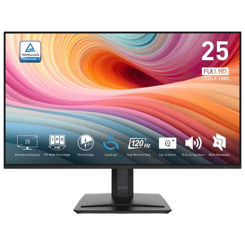 MSI PRO MP251 E2 monitor de ecrã 62,2 cm (24.5") 1920 x 1080 pixels Full HD LED Preto