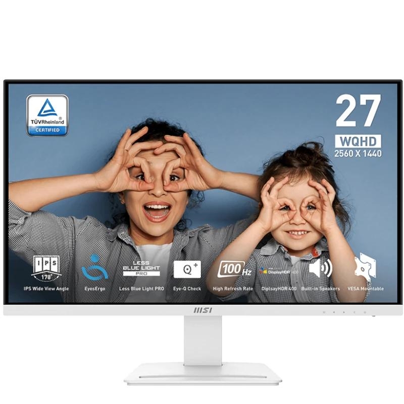 MSI Pro MP273QW E2 monitor de ecrã 68,6 cm (27") 2560 x 1440 pixels Wide Quad HD Branco