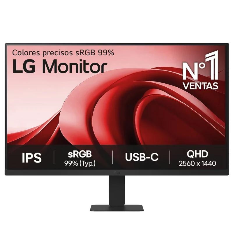 LG 27'' QHD Monitor monitor de ecrã 68,6 cm (27") 2560 x 1440 pixels Quad HD Preto