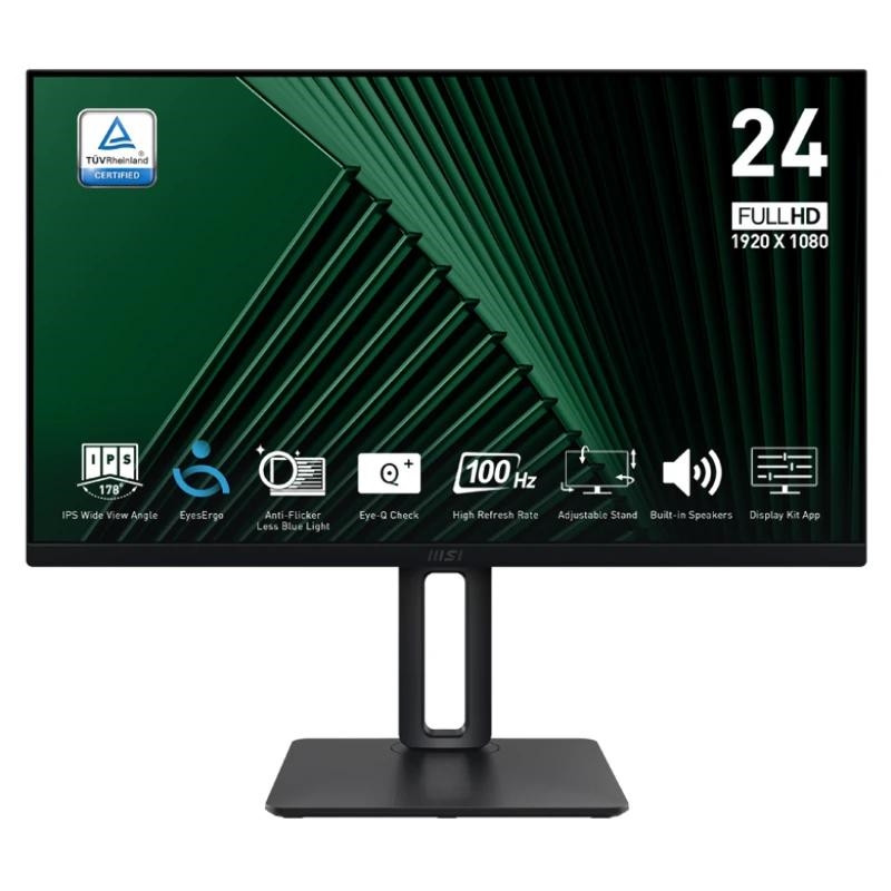 MSI Pro MP245PG monitor de ecrã 60,5 cm (23.8") 1920 x 1080 pixels Full HD LCD Preto