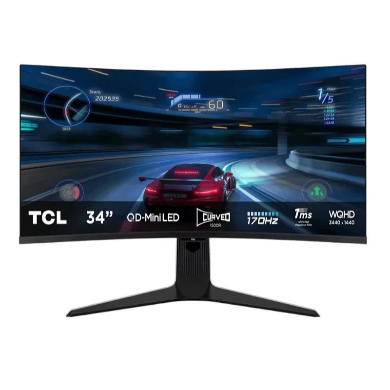 TCL R83 34R83Q monitor de ecrã 94 cm (37") 3440 x 1440 pixels LED Preto, Branco