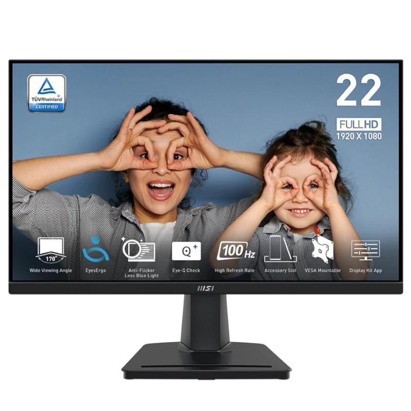 MSI Pro MP225V monitor de ecrã 54,5 cm (21.4") 1920 x 1080 pixels Full HD LCD Preto