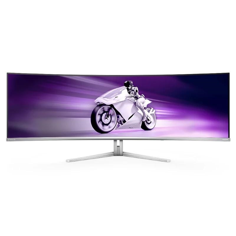 Philips Evnia 8000 49M2C8900L/00 monitor de ecrã 124,2 cm (48.9") 5120 x 1440 pixels Dual QHD QD-OLED Branco