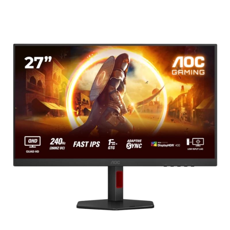 AOC G4 Q27G4ZR monitor de ecrã 68,6 cm (27") 2560 x 1440 pixels Quad HD LED Preto, Vermelho