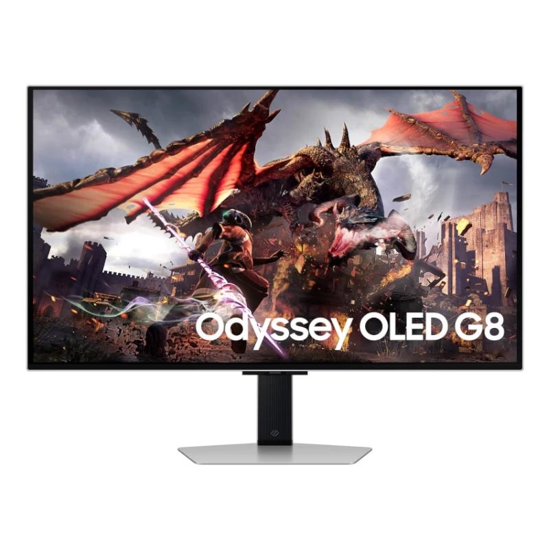 Samsung G80SD monitor de ecrã 81,3 cm (32") 3840 x 2160 pixels 4K Ultra HD OLED Prateado