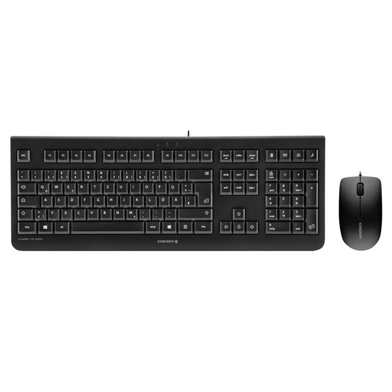 CHERRY DC 2000 teclado Rato incluído Universal USB Espanhol Preto