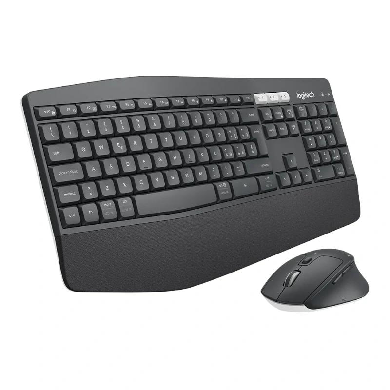 Logitech 920-008228 teclado Rato incluído Universal RF Wireless + Bluetooth QWERTY Espanhol Preto