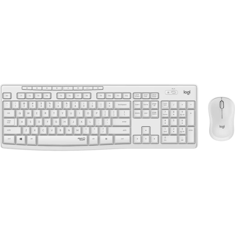 Logitech 920-009822 teclado Rato incluído Escritório RF Wireless QWERTY Espanhol Branco