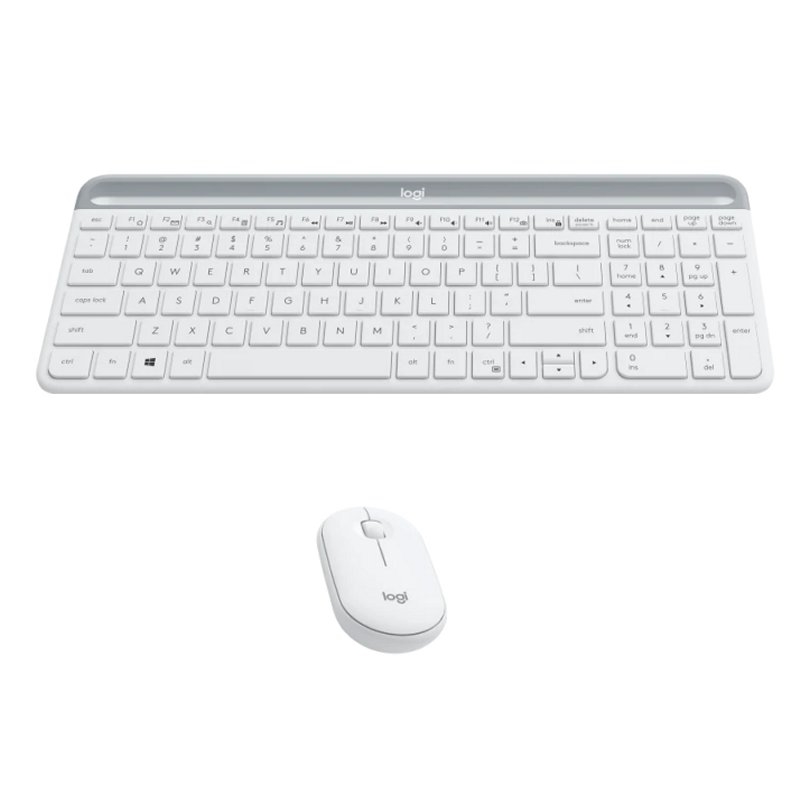 Logitech 920-009199 teclado Rato incluído Escritório RF Wireless Espanhol Branco