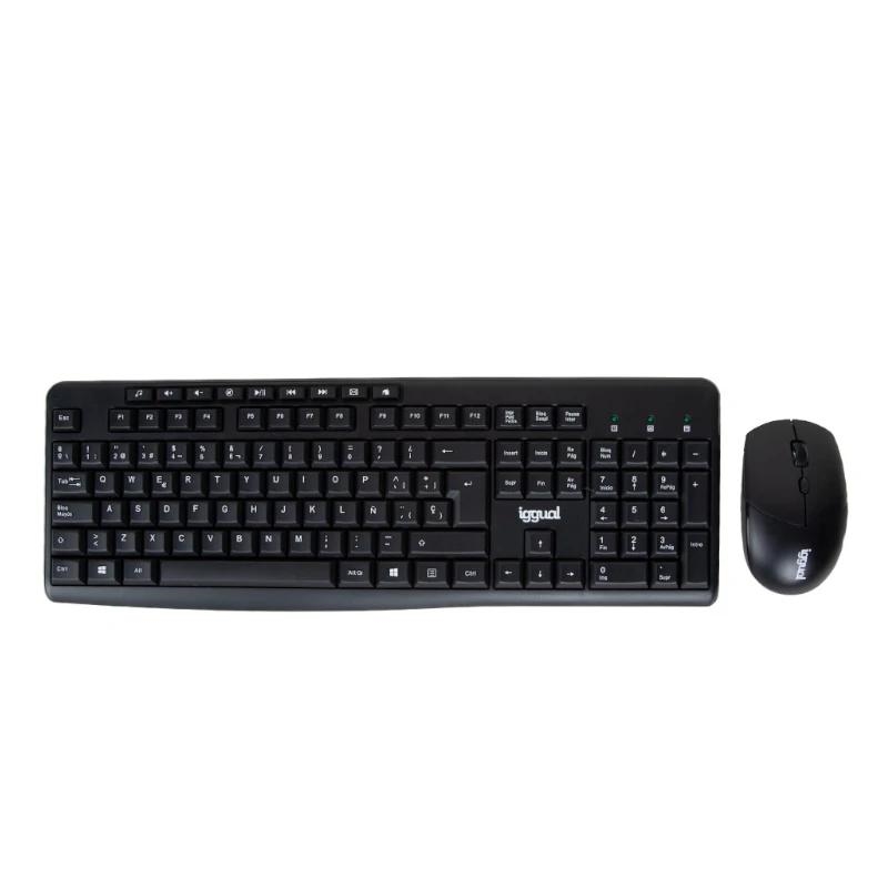 iggual WMK-BASIC teclado Rato incluído Escritório RF Wireless QWERTY Preto