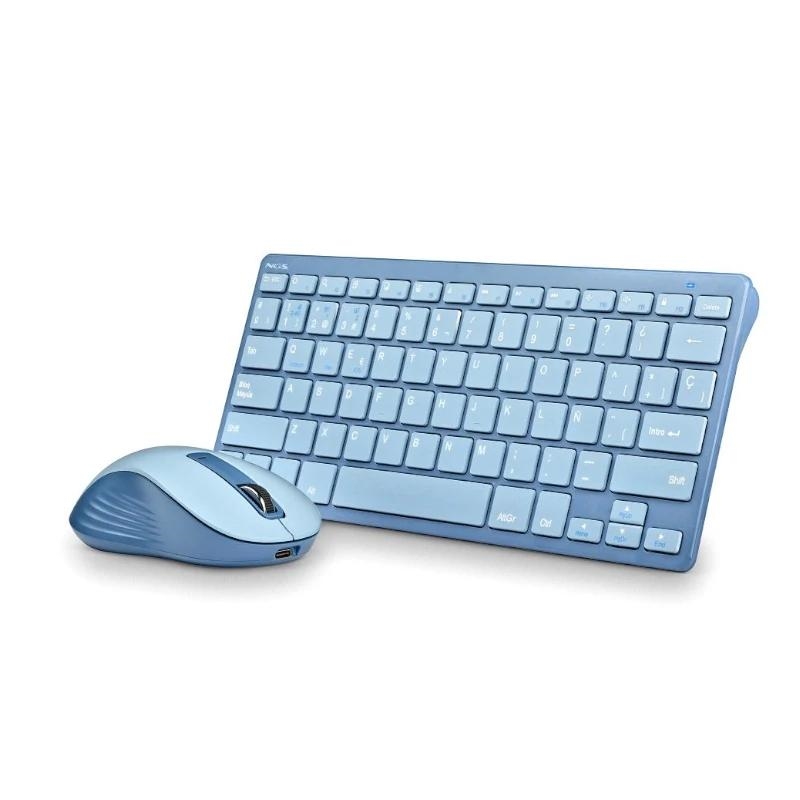 NGS FANTASY (QUERTY, ES) teclado Rato incluído Universal RF Wireless + Bluetooth QWERTY Espanhol Azul