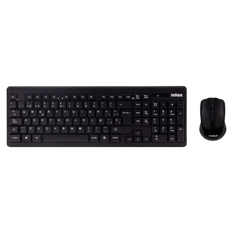 Nilox NXKMWE0001 teclado Rato incluído Universal RF Wireless QWERTY Espanhol Preto
