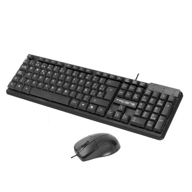 Tacens Anima ACP02ES teclado Rato incluído Casa/Escritório USB QWERTY Espanhol Preto