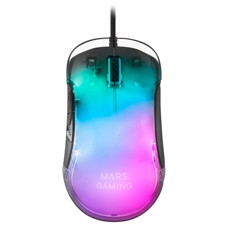 Mars Gaming MMGLOW rato Jogos Mão direita USB Type-A 12800 DPI