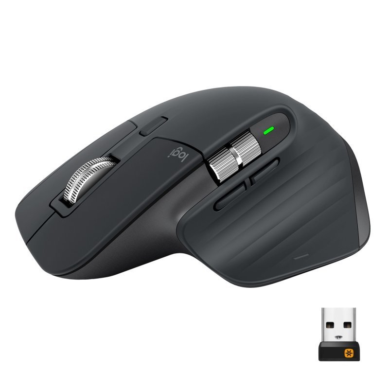 Logitech MX Master 3 rato Escritório Mão direita RF Wireless + Bluetooth Laser 4000 DPI