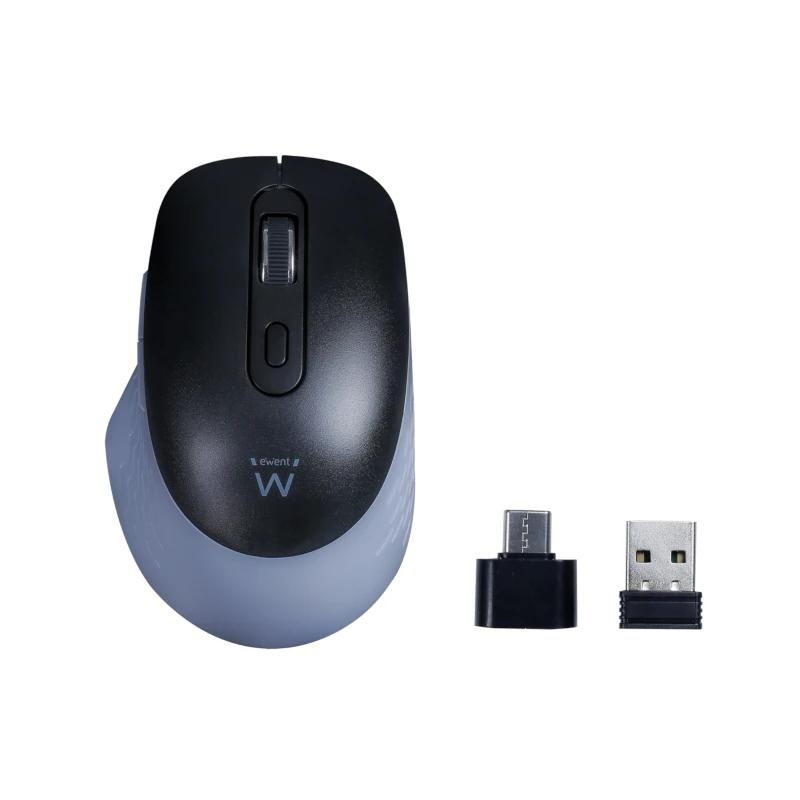 Ewent EW3243 rato Escritório Mão direita RF Wireless + Bluetooth 3200 DPI