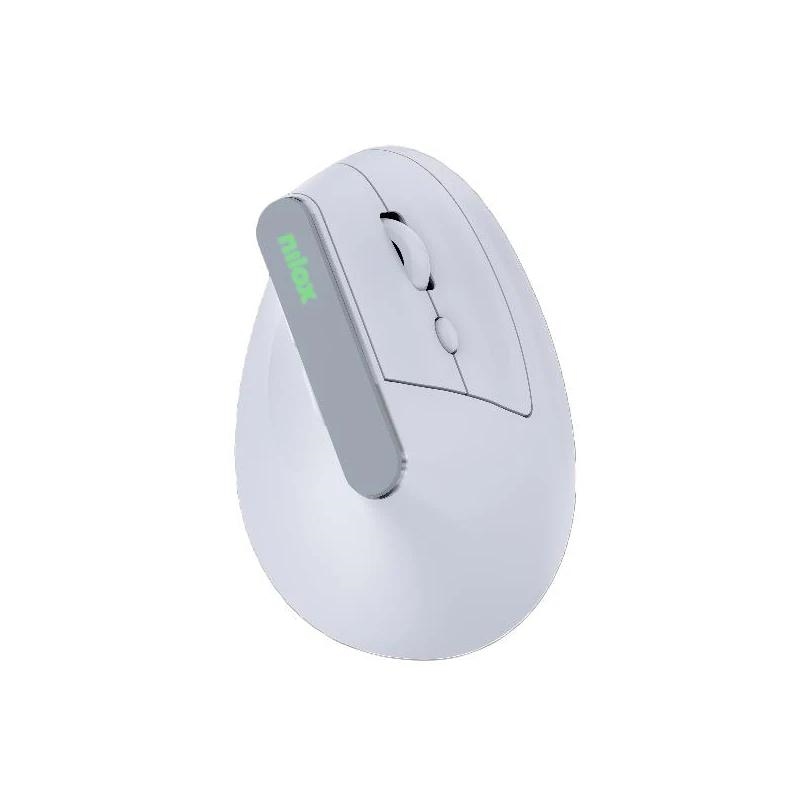 Nilox NXMOEVR01W rato Universal Mão direita RF Wireless + Bluetooth Ótico 1600 DPI