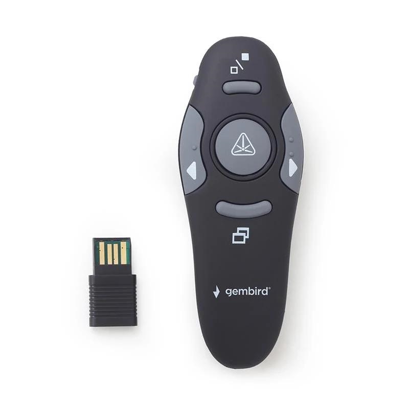 Gembird | Presentador inalámbrico láser adapt USB