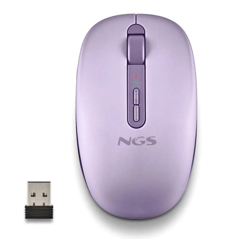 Ngs | Ratón Inalámbric 2.4GHZ Dual BT FOGDUAL | Roxo