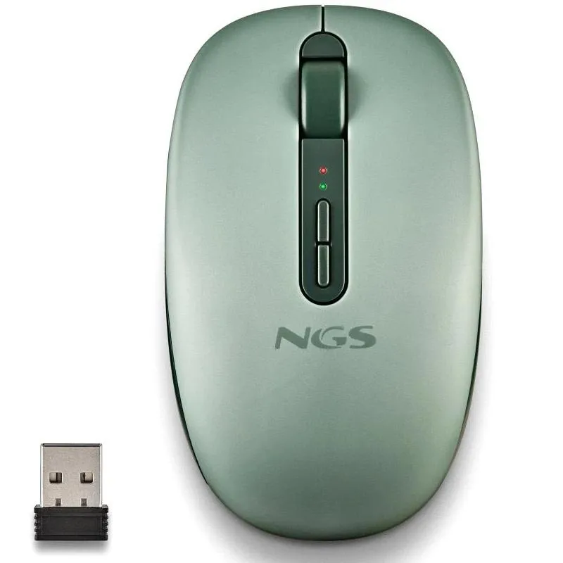 Ngs | Ratón Inalámbrico 2.4GHZ Dual BT FOGDUAL | Verde