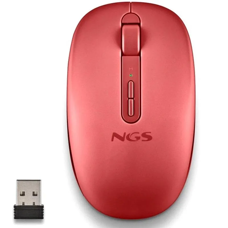 Ngs | Ratón Inalámbrico 2.4GHZ Dual BT FOGDUAL | Vermelho