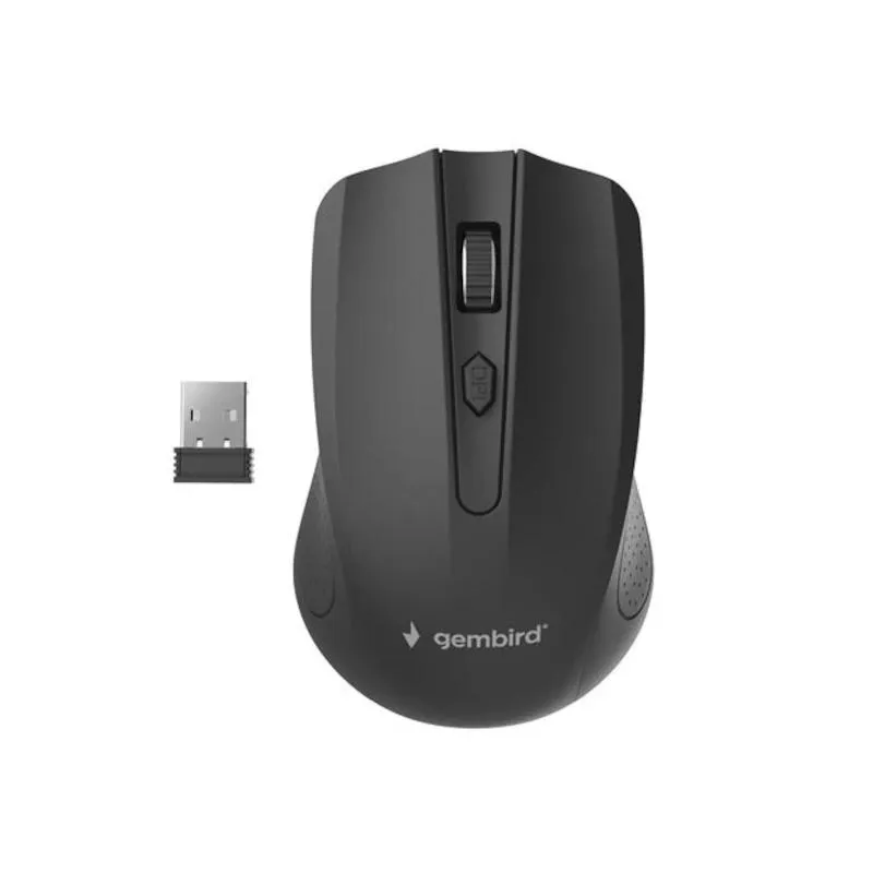 Gembird | Ratón Óptico Inalámbrico 1600 DPI Negro