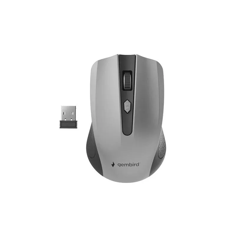 Gembird | Ratón Óptico Inalámbr 1600 DPI Negro/Gris