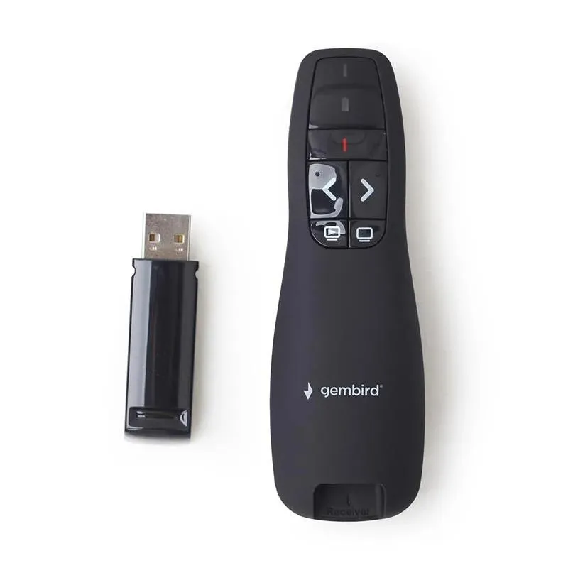 Gembird Presentador Inalámbrico Puntero Láser USB