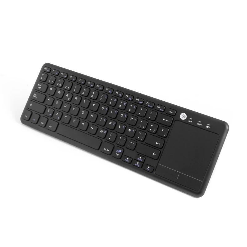 CoolBox CoolTouch teclado Universal RF Wireless QWERTY Espanhol Preto