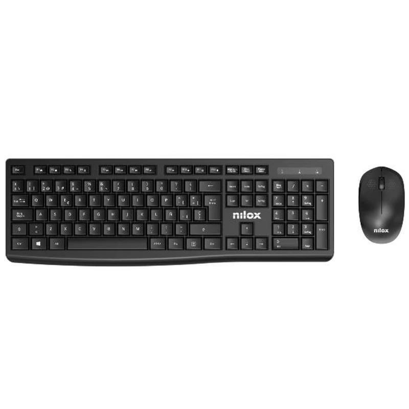 Nilox NXKMWE012 teclado Rato incluído Escritório RF Wireless Espanhol Preto
