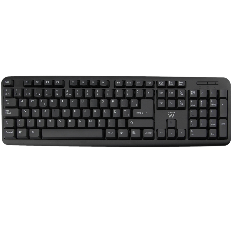 Ewent EW3109 teclado Universal USB QWERTY Espanhol Preto