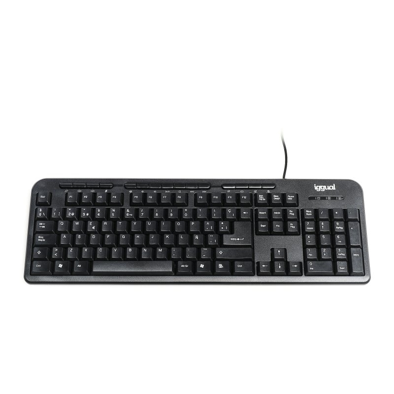 iggual CK-BASIC-120T teclado Universal USB QWERTY Espanhol Preto