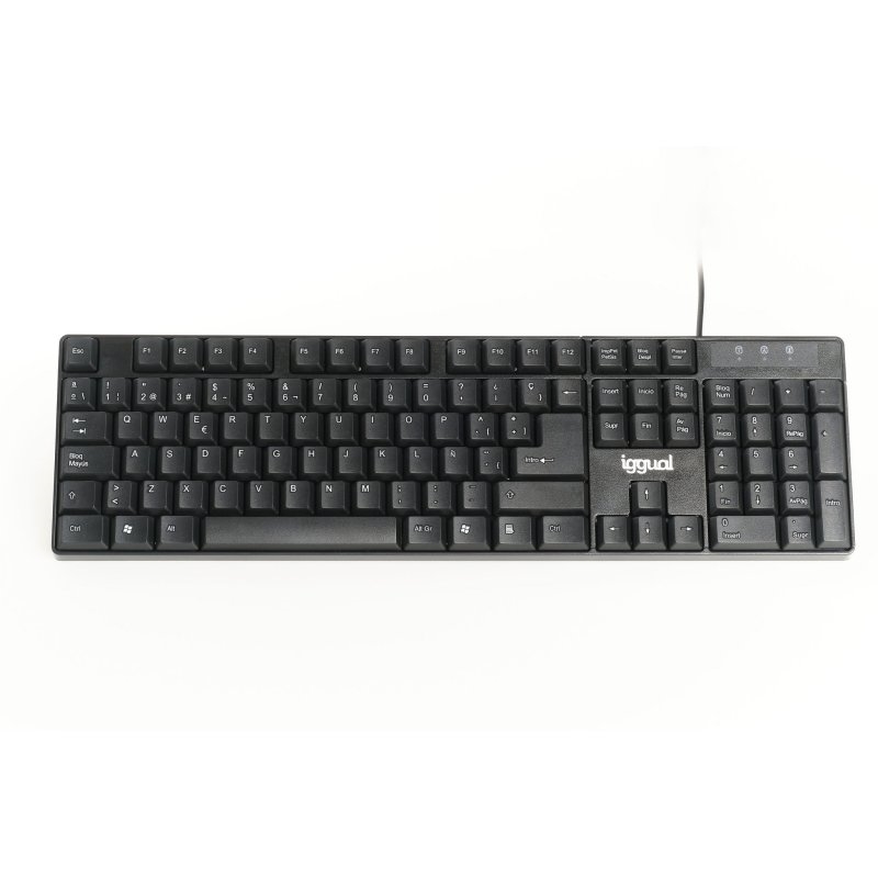 iggual IGG317501 teclado Escritório USB QWERTY Preto