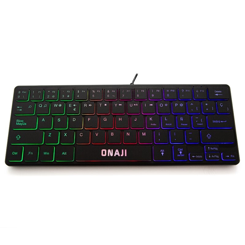 iggual IGG317570 teclado Jogos USB QWERTY Espanhol Preto
