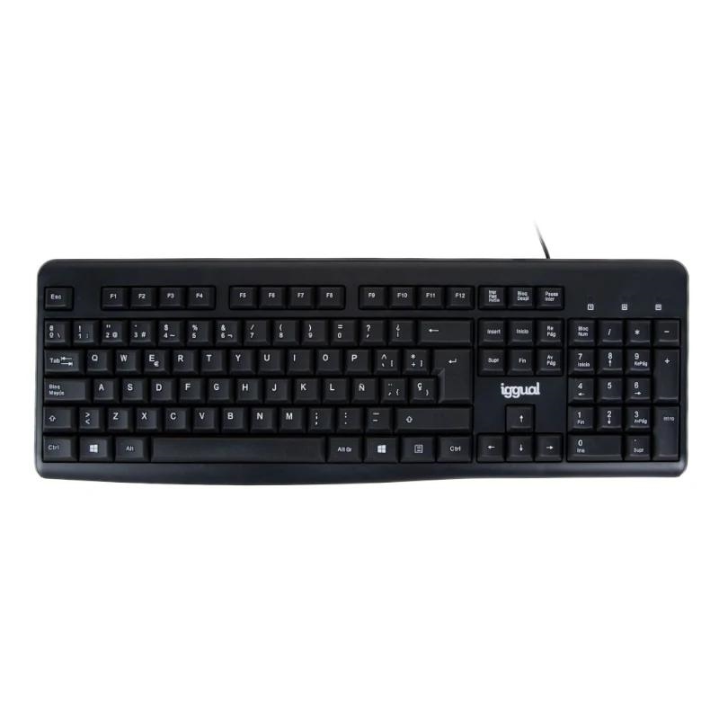 iggual CK-BASIC2-105T teclado Escritório USB QWERTY Preto