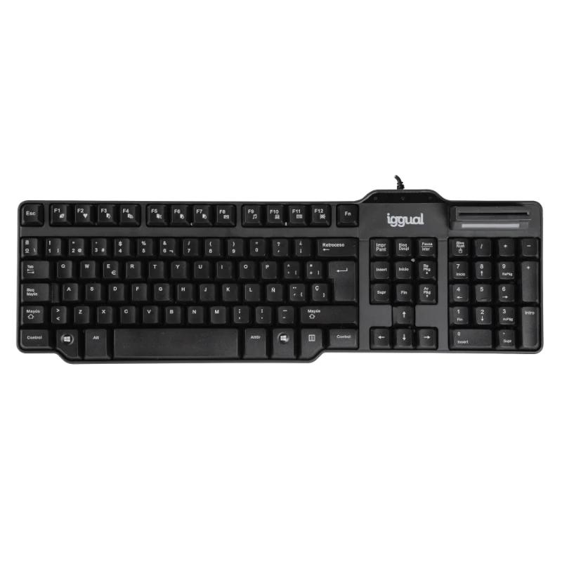 iggual IGG319000 teclado Escritório USB QWERTY Preto