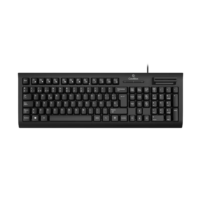 CoolBox COO-TEC04DNI teclado Escritório USB QWERTY Espanhol Preto