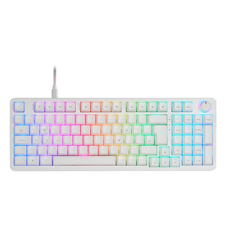 Mars Gaming MKPROWBES teclado Jogos USB QWERTY Espanhol Branco