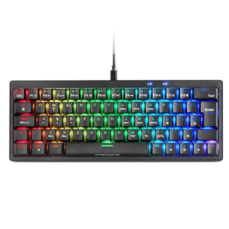 Mars Gaming MKMINIPRO teclado Jogos USB Espanhol Preto