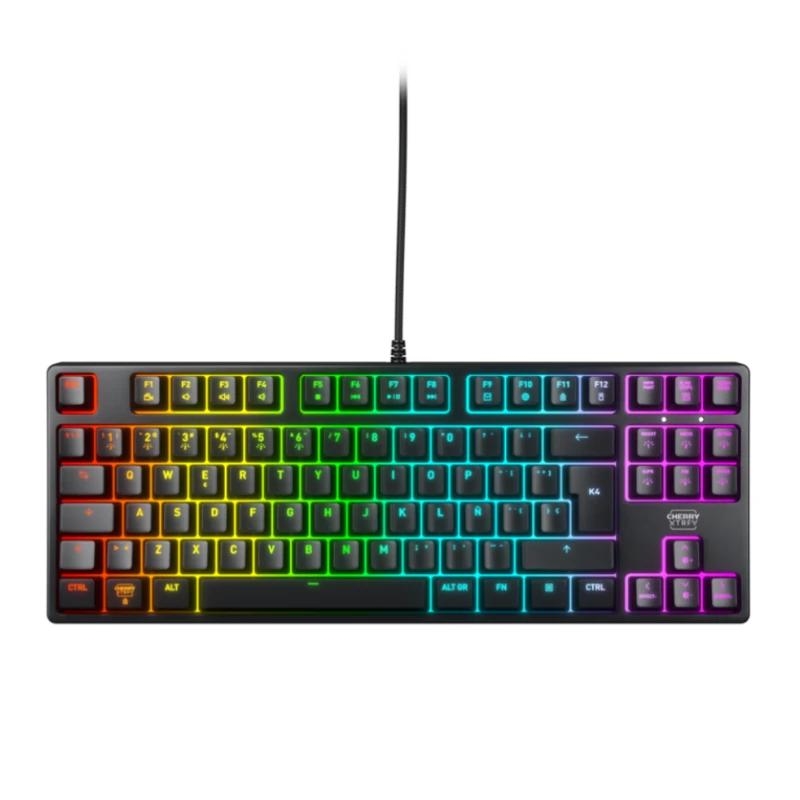 CHERRY K4V2 TKL teclado Jogos USB AZERTY Francês Preto